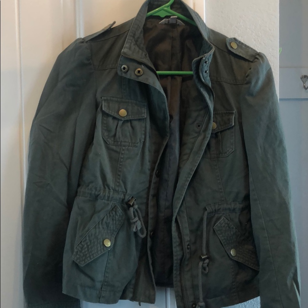 Green army jacket